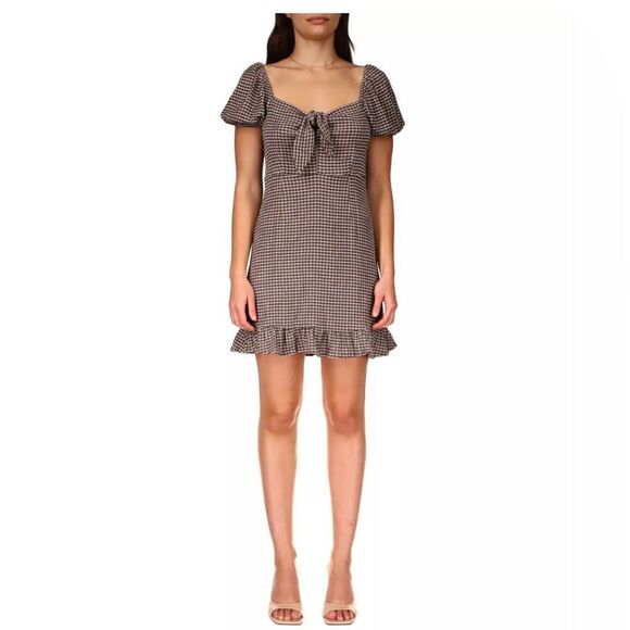 Sanctuary East To West Mini Dress- Med Brow- Size XL- NWT - Picture 1 of 5